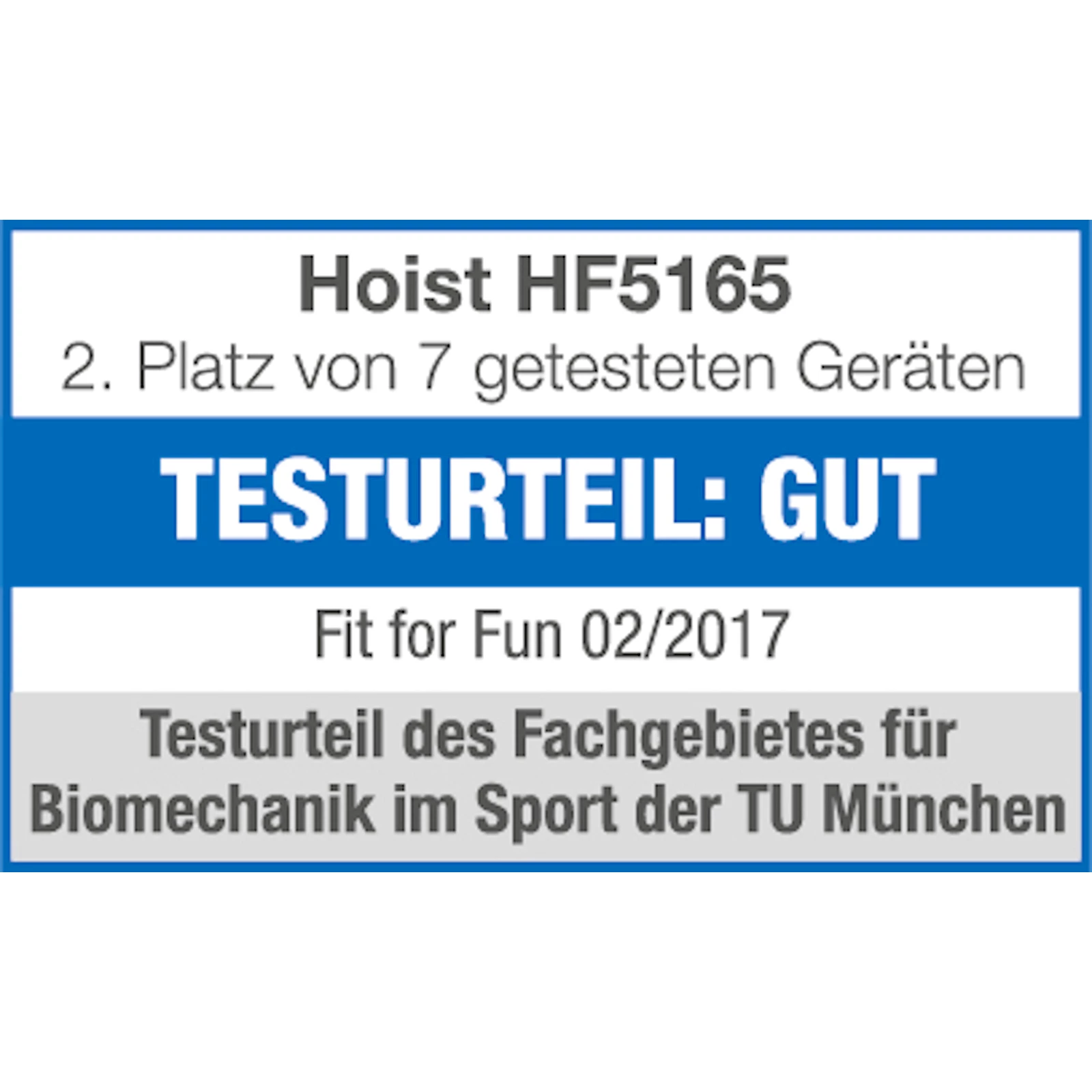 Hoist Hantelbank HF5165 Auszeichnungen